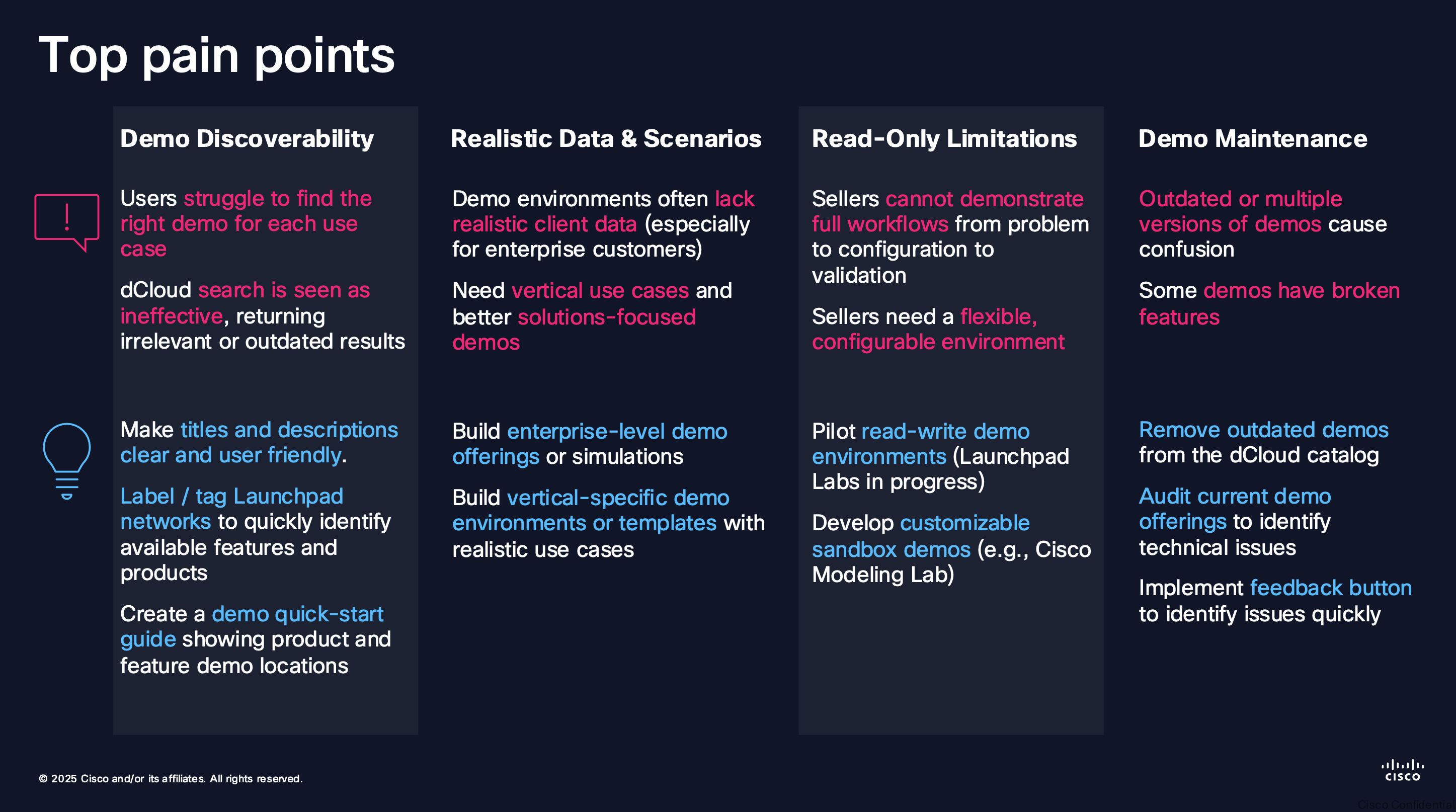 Research findings summary